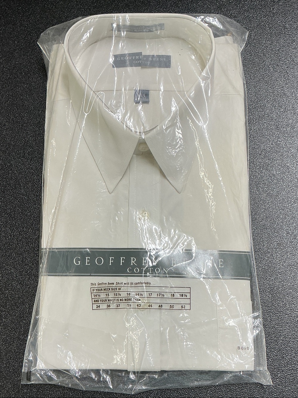 Geoffrey Beene Men's Off-White Dress Shirt